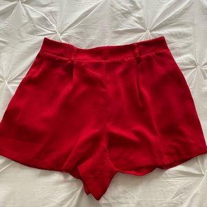 Flowy Red Shorts
